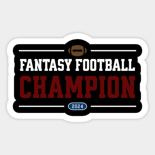 FANTASY FOOTBALL CHAMPION 2024 (color version) Sticker